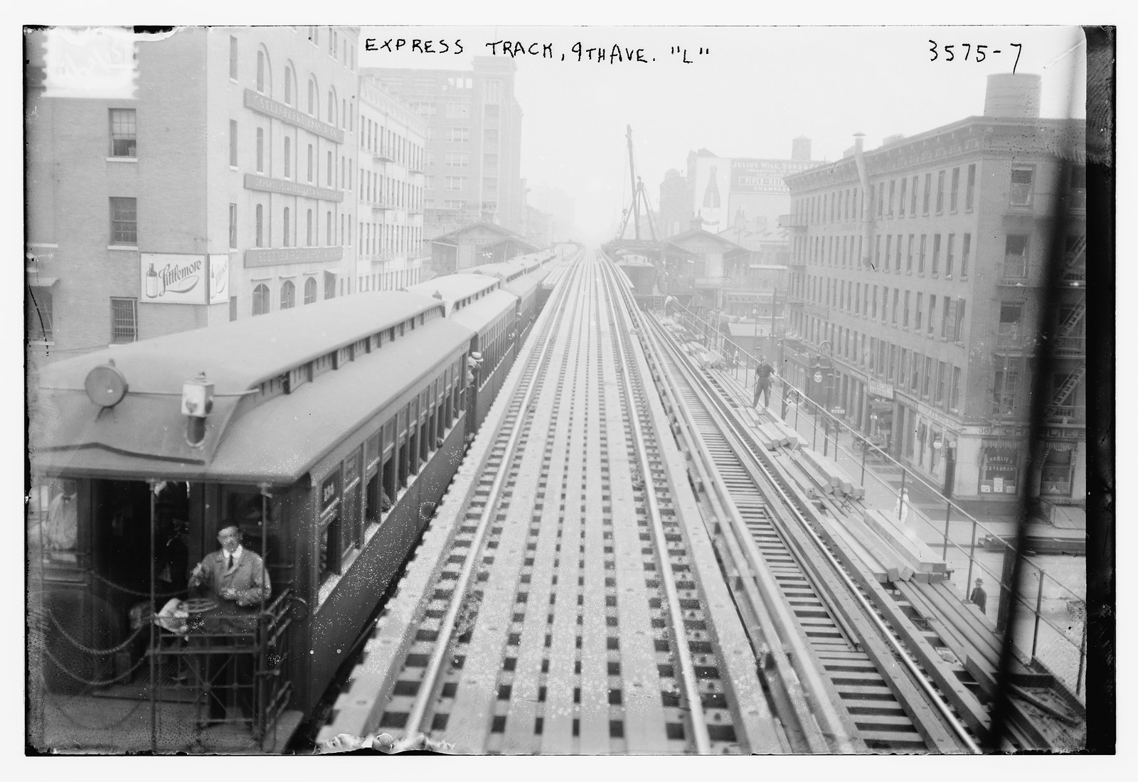 Express track 9th Ave. "L", n/a — historic photograph