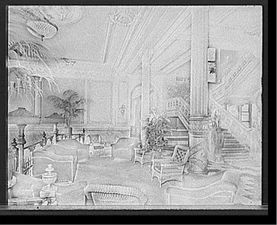 [Marble stair, foyer, Murray Hill Hotel, New York, N.Y]