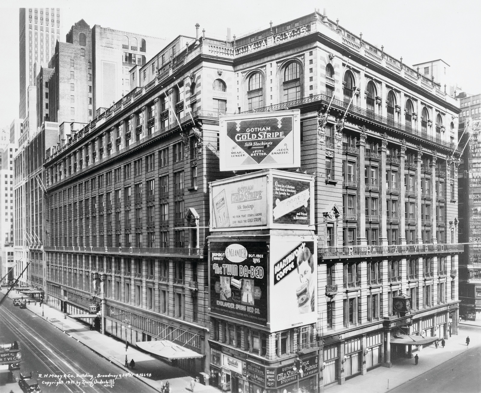 R.H. Macy & Co. Building, Broadway & 34th St. Underhill, Irving, photographer, c. 1931 — historic photograph