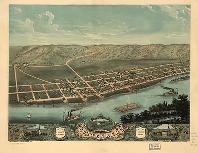 Guttenberg, Iowa, 1869