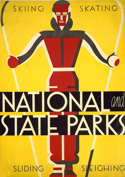 National and state parks, skiing, skating, sliding, sleighing / Dorothy Waugh.
