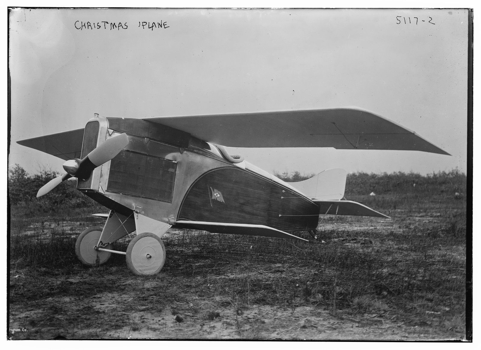 Christmas plane, n/a — historic photograph