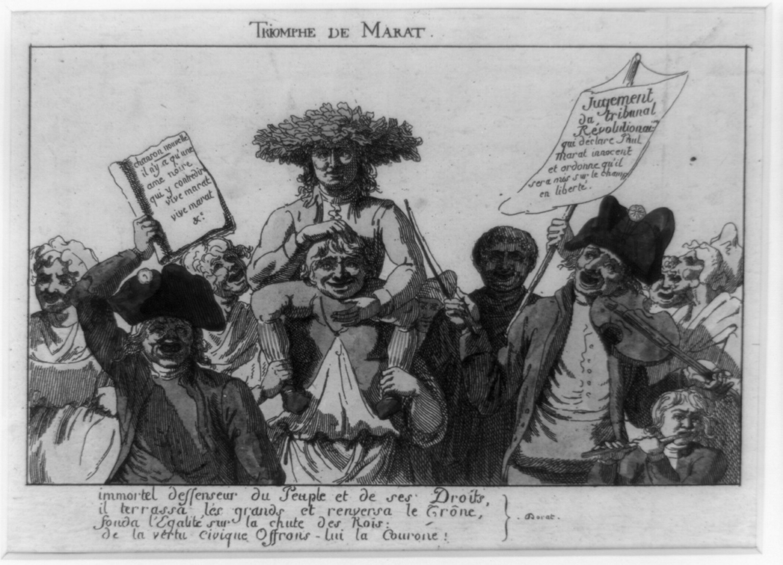 Triomphe de Marat, [1793] — historic print