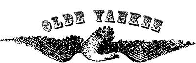 Olde Yankee decorative banner with winged emblem