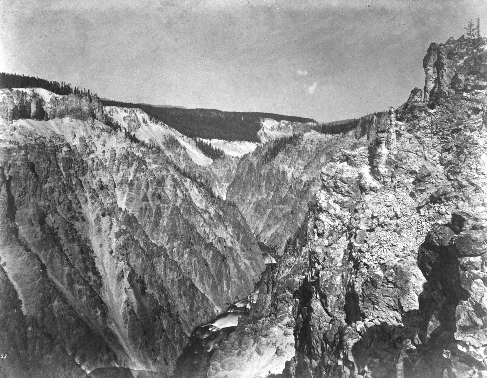 [Grand Canyon of the Yellowstone River], [1871] — historic photograph