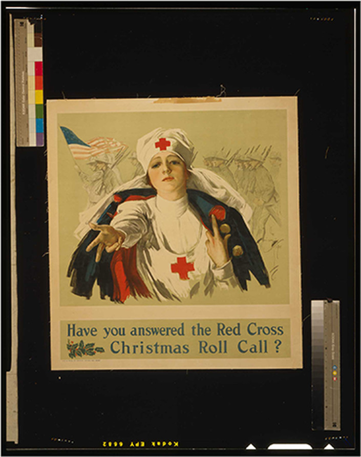 Have you answered the Red Cross Christmas roll call? / Harrison Fisher., 1918 — vintage poster