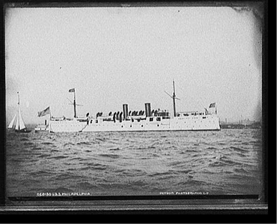 U.S.S. Philadelphia, [between 1890 and 1901] — historic photograph