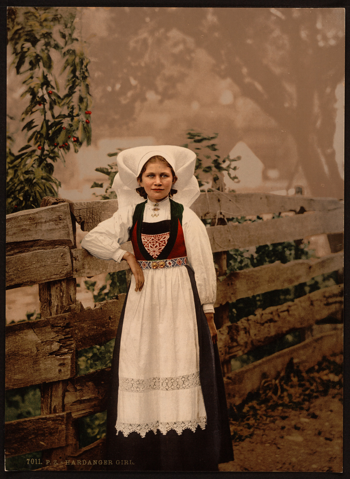 A Hardanger girl Hardanger Fjord Norway, [between ca. 1890 and ca. 1900]. — historic print