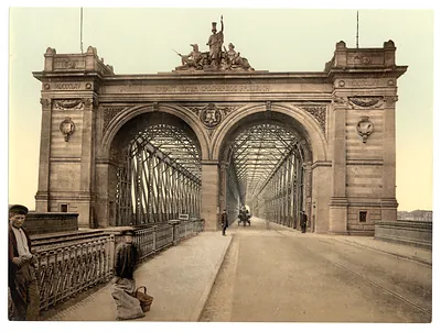 The Rhine Bridge Mannheim Baden Germany