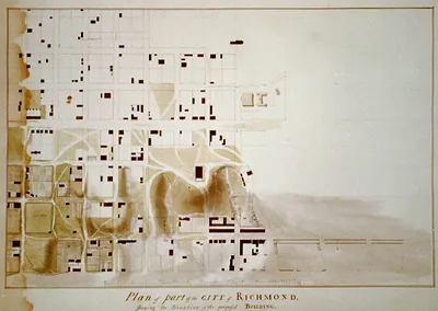 [Theater and hotel building (Theatre Richmond Virginia. 7--map of Richmond