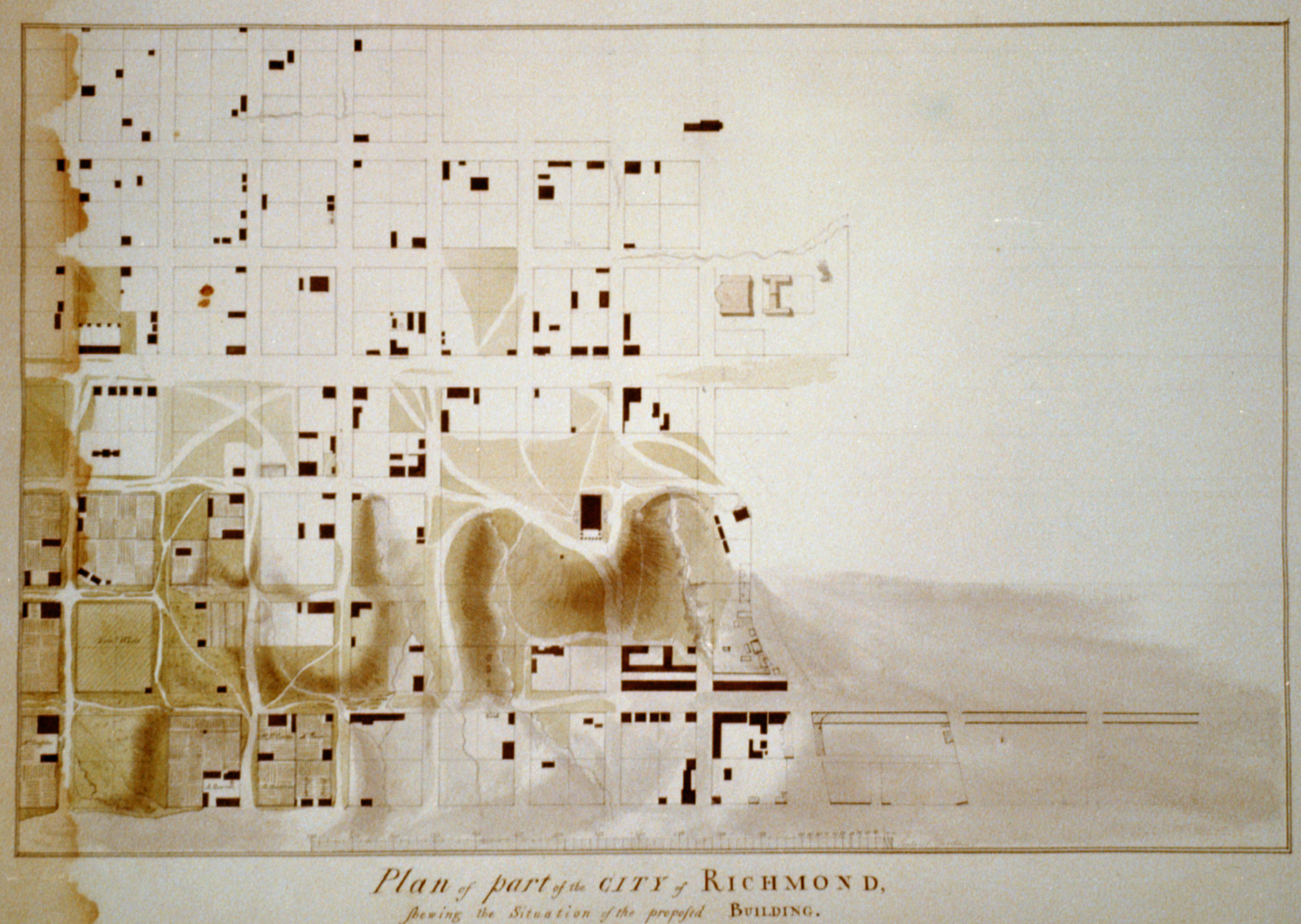 [Theater and hotel building (Theatre Richmond Virginia. 7--map of Richmond, 651743 — vintage poster