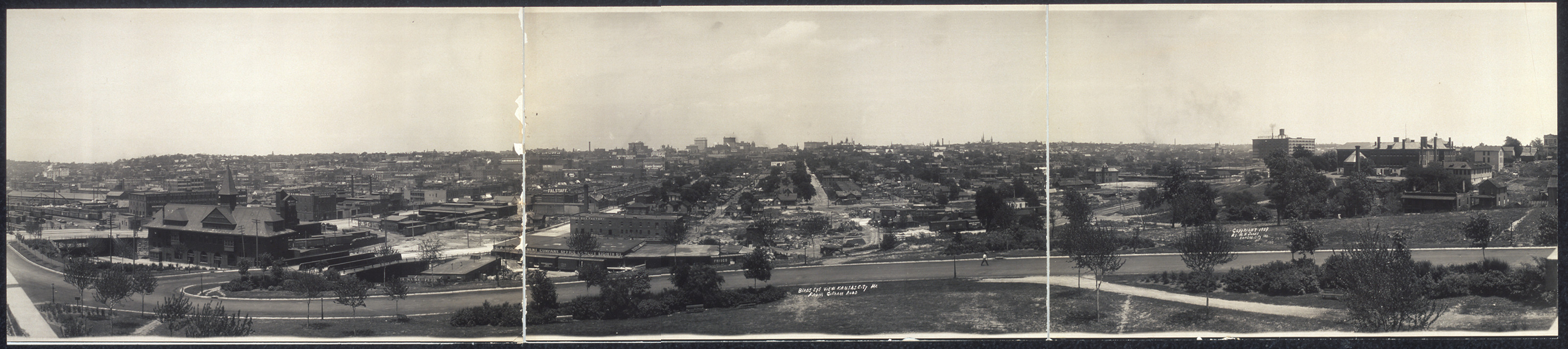 Kansas City from Gillham Road, Missouri, 1909, 1909 — historic image