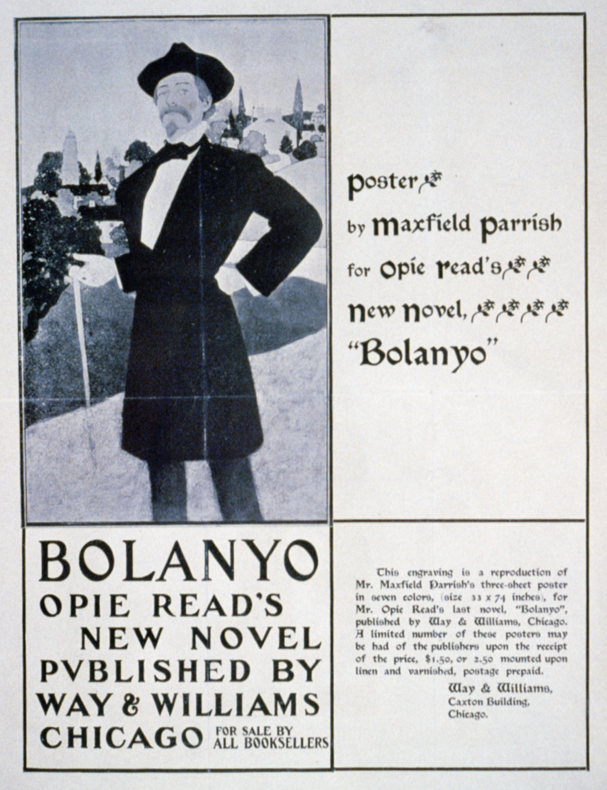 Bolanyo - Opie Read's new novel, published by Way & Williams, Chicago..., [1897] — historic image