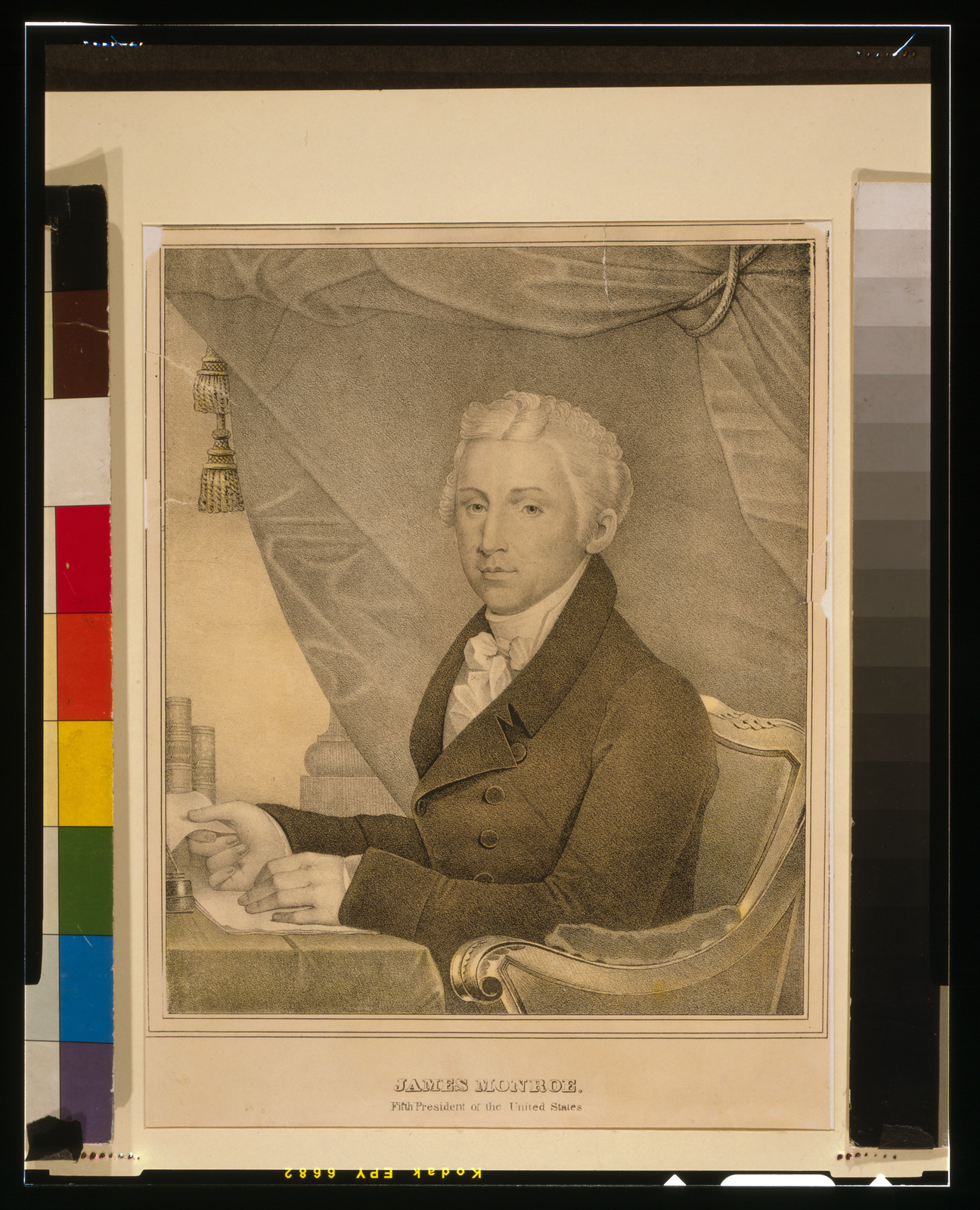 James Monroe, fifth President of the United States, [between 1830 and 1842] — antique lithograph