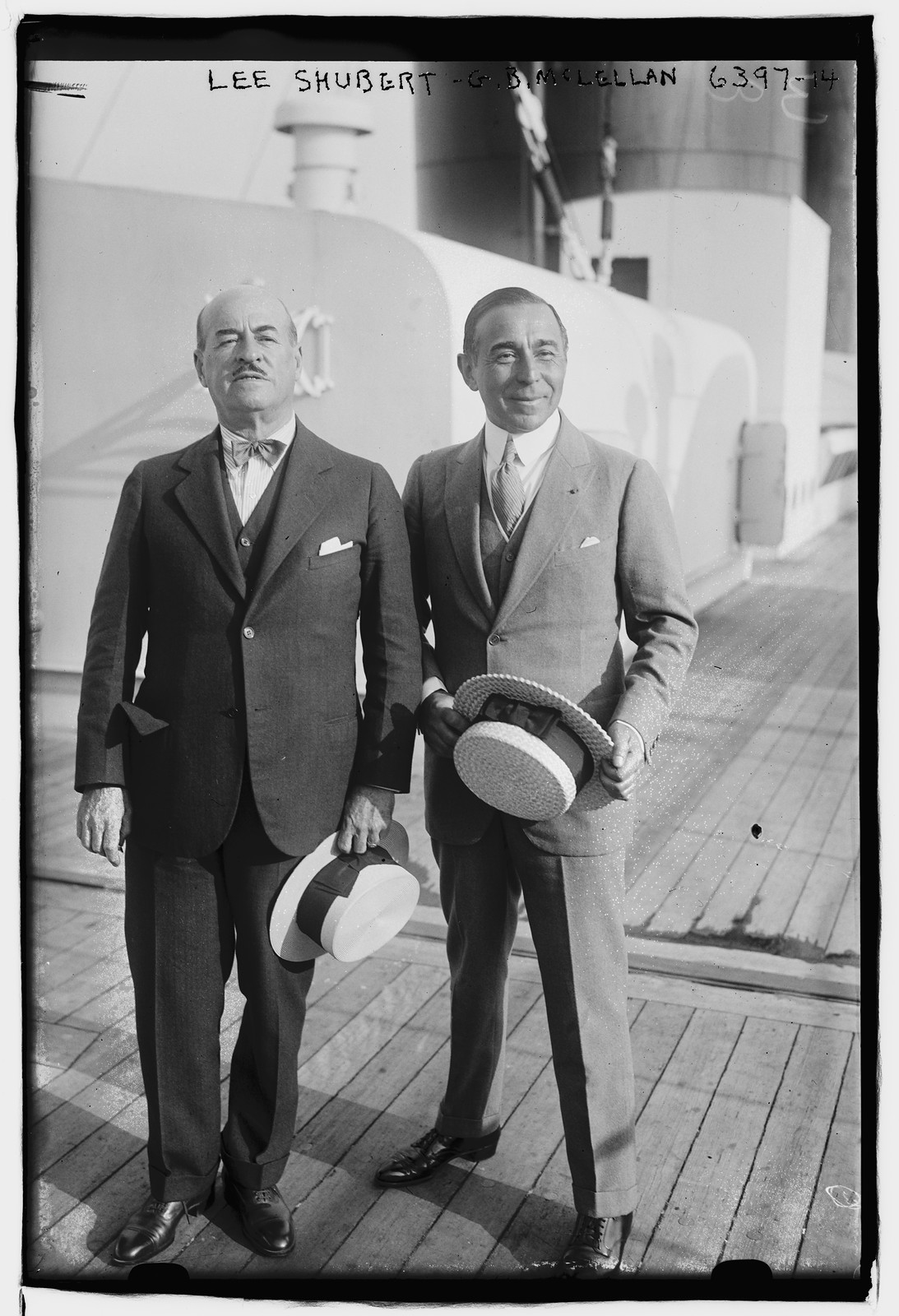 Lee Shubert, G.B. McLellan, n/a — historic photograph