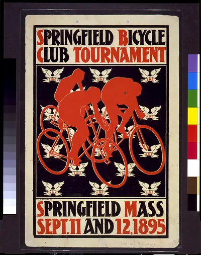 Springfield Bicycle Club Tournament, Springfield, Mass., Sept. 11 and 12, 1895 / Will H. Bradley.