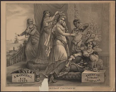 American Triumph: A. Marschall & Co. American Extradry Champagne advertisement