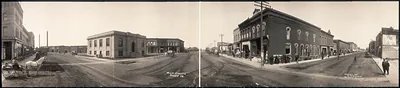 Main streets, Perry, Iowa, 1907
