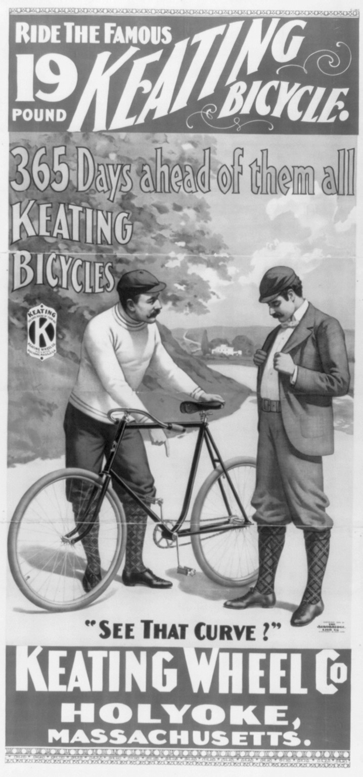 Keating Bicycle — antique lithograph