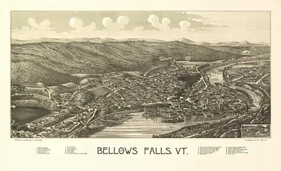 VT Bellows Falls 1886 MAP