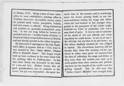 The Only True Mother Goose (Boston: Monroe & Francis) 1833