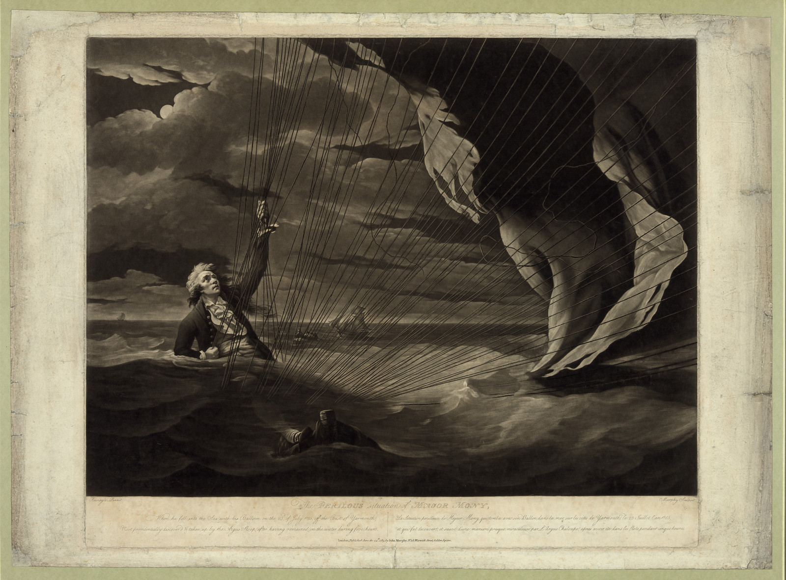 The perilous situation of Major Mony — historic image