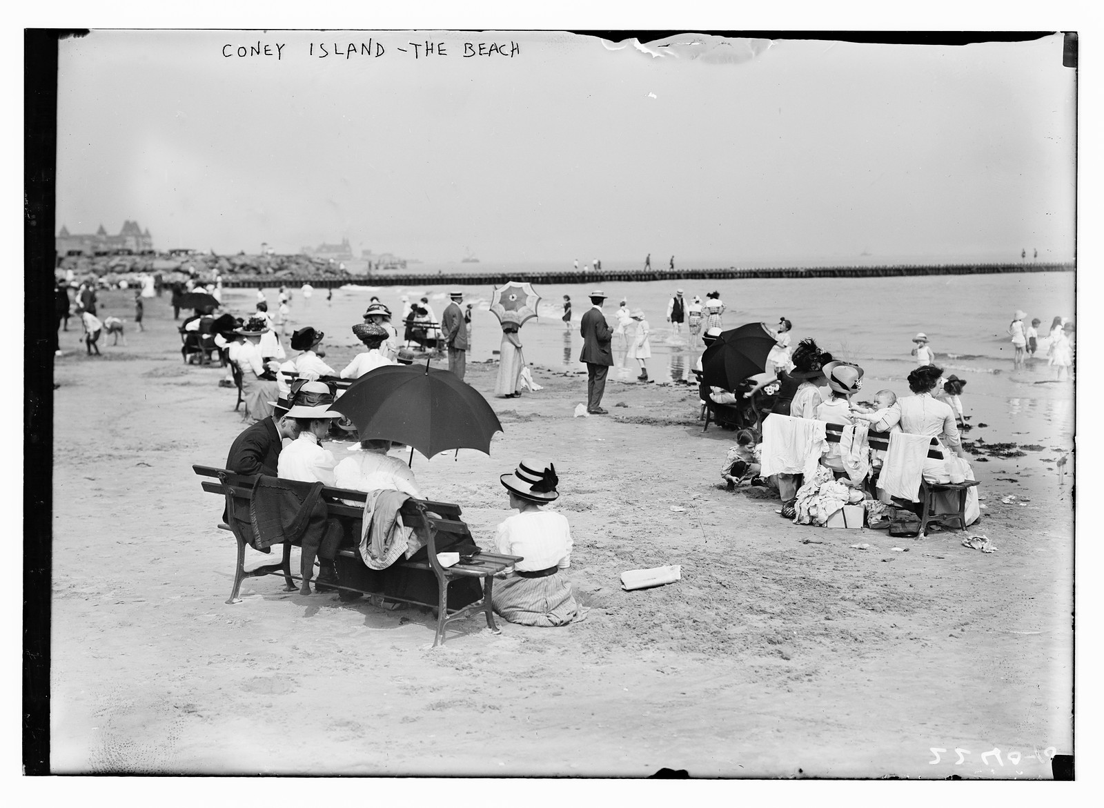 Coney Island, the Beach, n/a — historic photograph