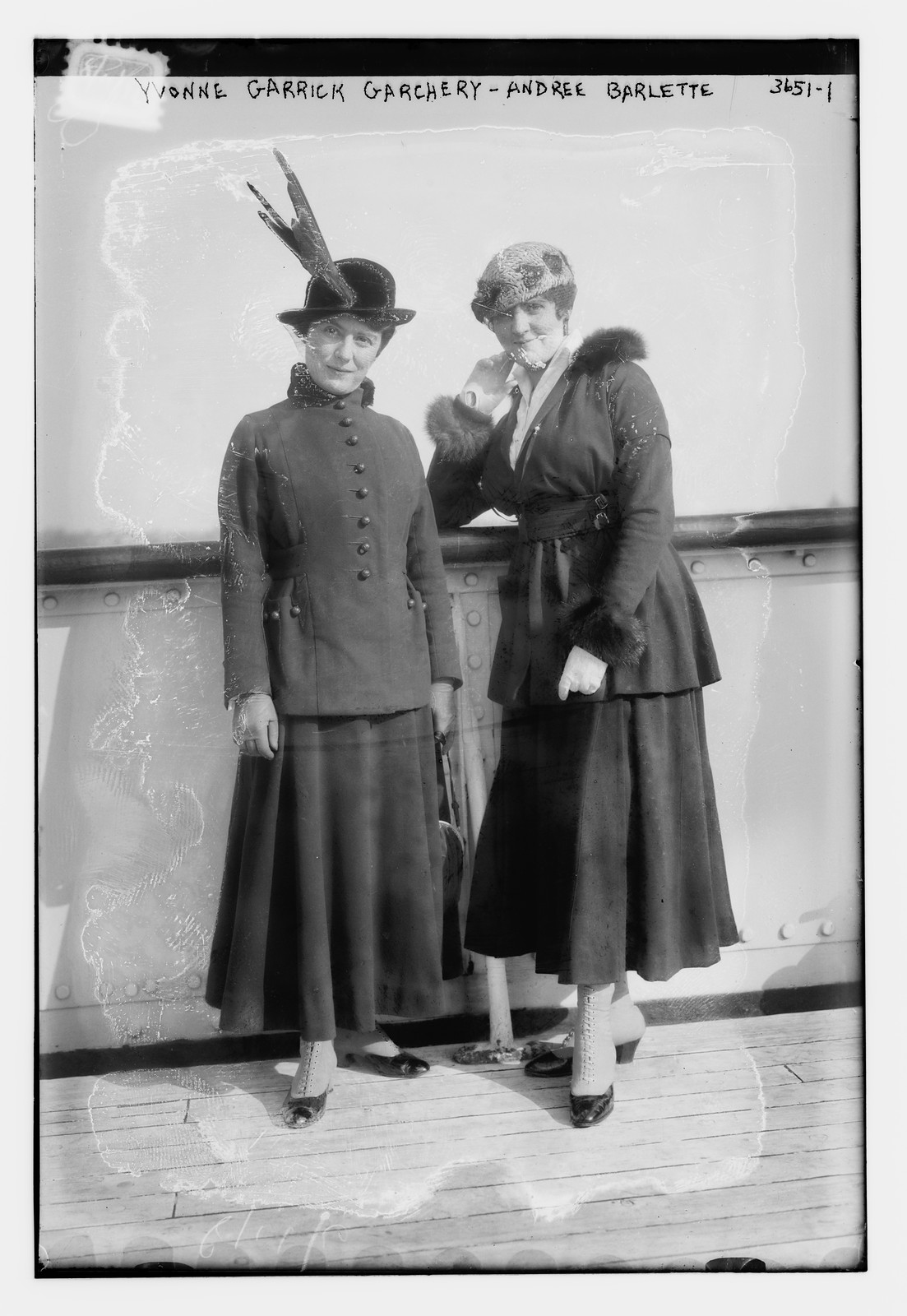 Bonnie Garrick Garchery, Andree Barlette, n/a — historic photograph