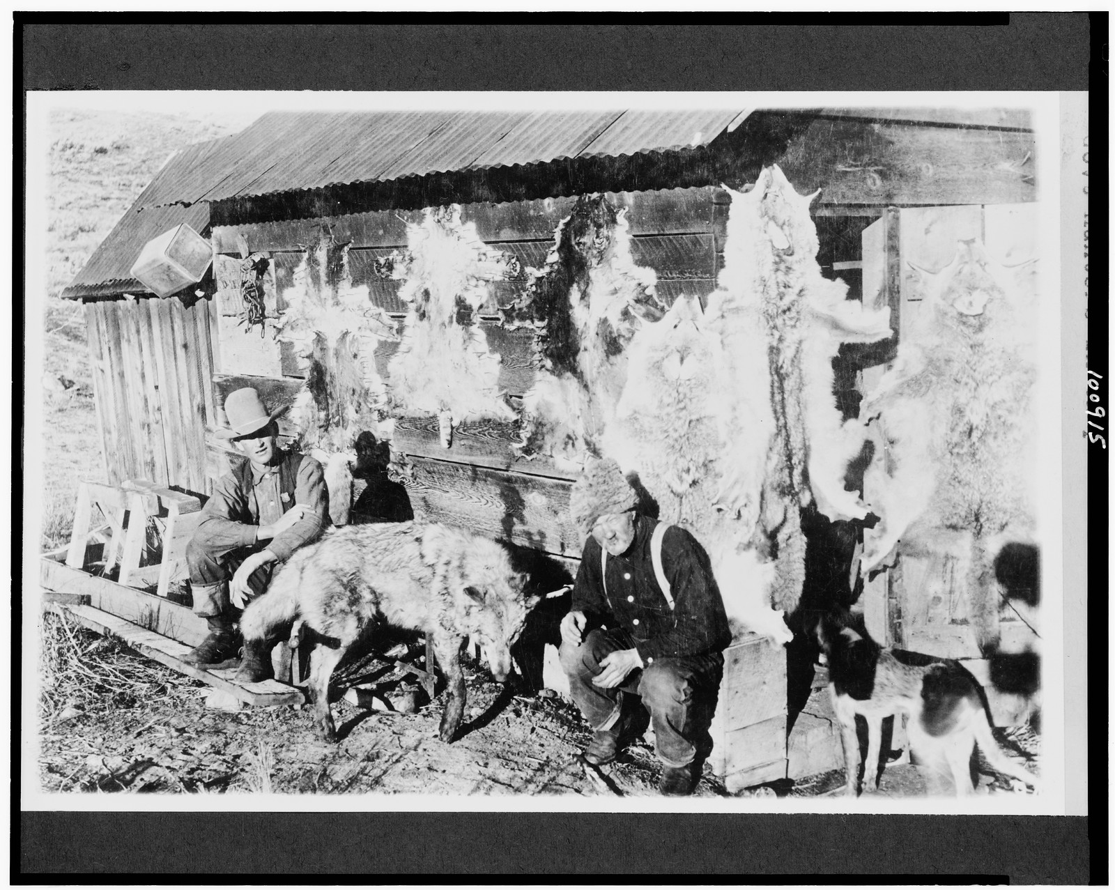 White River N.F. Rio Blanco County, Colorado. Govt. hunters in camp, [between 1909 and 1932] — historic photograph