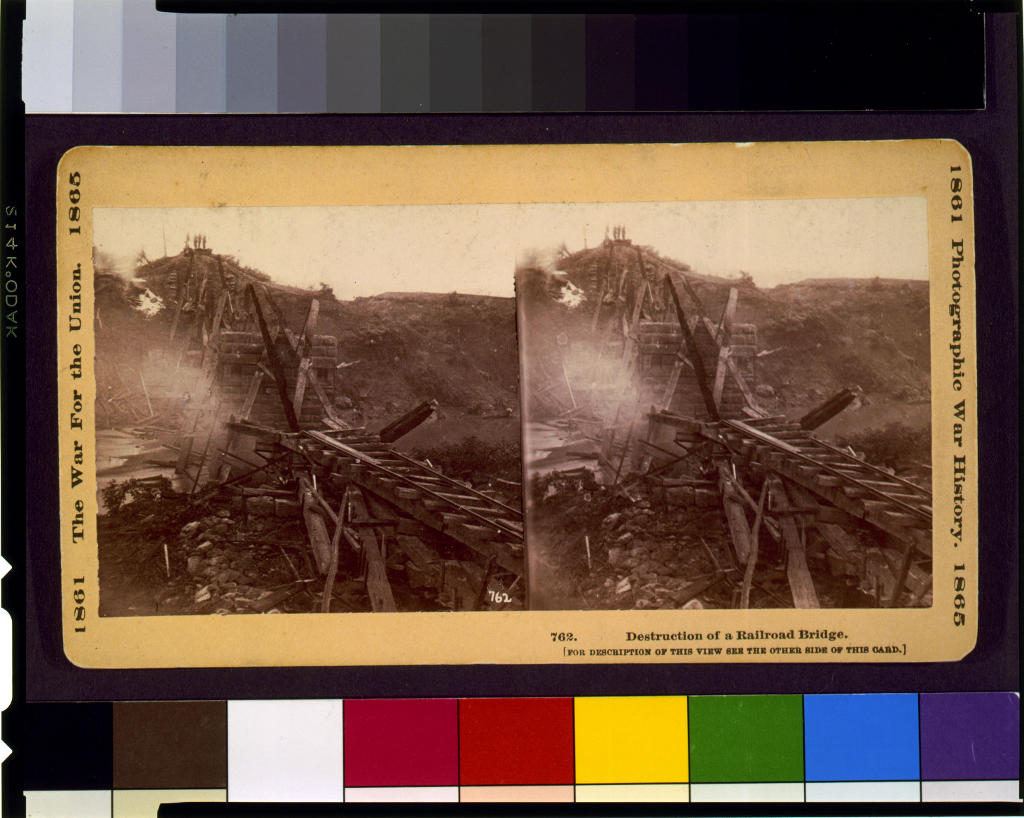 Destruction of a railroad bridge / The War Photograph & Exhibition Company, Hartford, Conn., Hartford, Connecticut : The War Photograph & Exhibition Company, [photographed May 25, 1864, printed later] — historic photograph