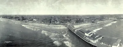 Atlantic City from Airship, New Jersey, 1909
