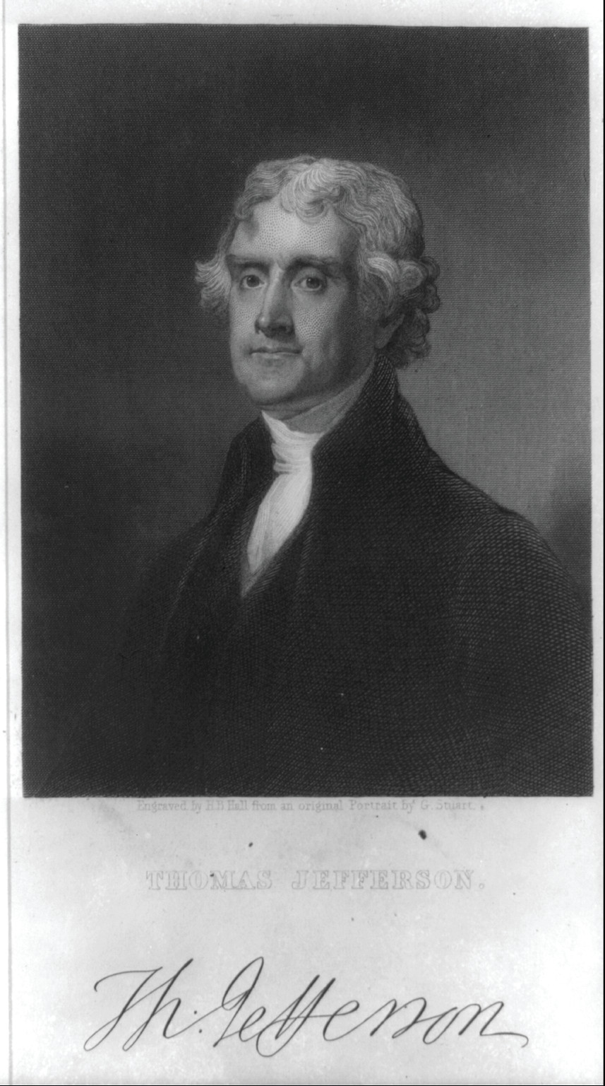 Thos. Jefferson, [no date recorded on caption card] — antique engraving