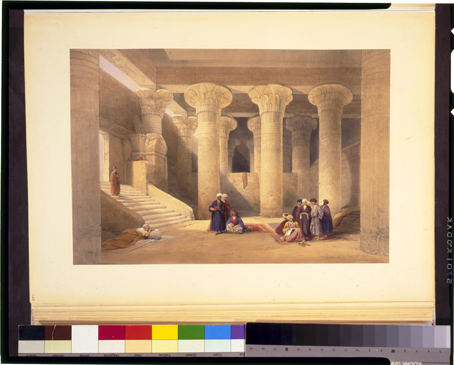 Temple at Esneh Nov 25th 1838 / David Roberts, R.A., [published between 1846 and 1849] — antique lithograph