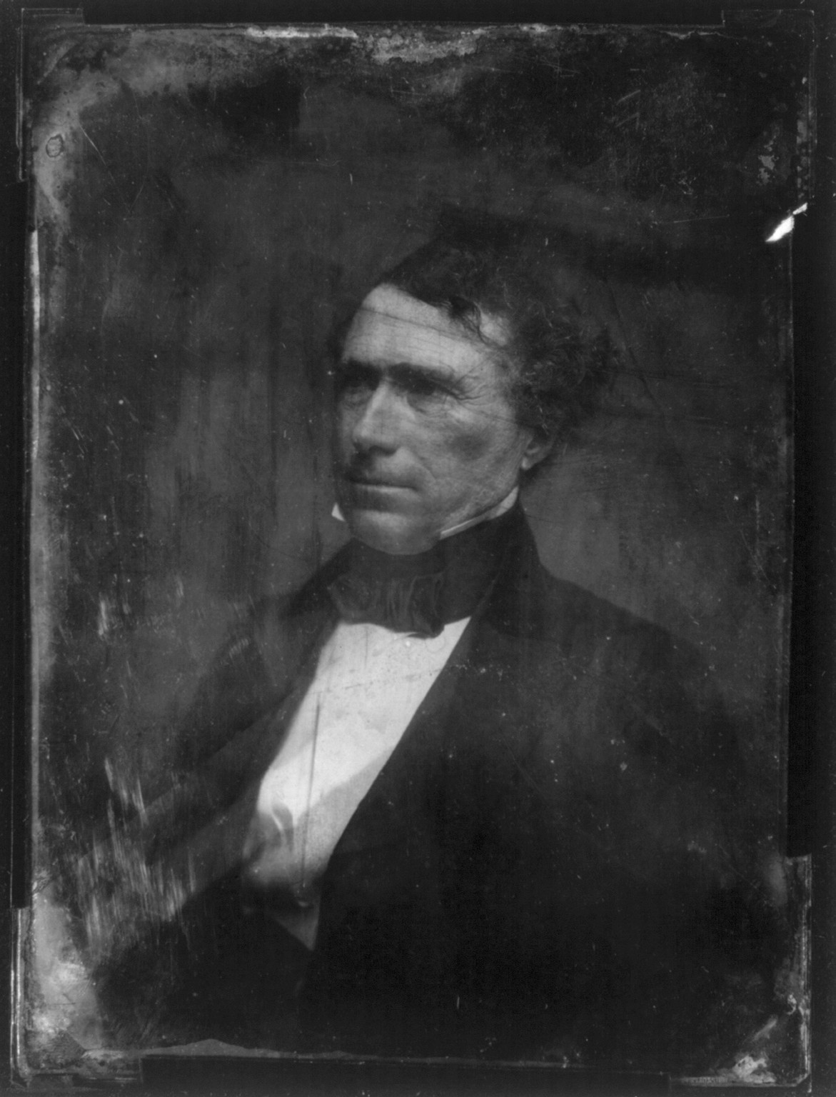 [Franklin Pierce, head-and-shoulders portrait, three-quarters to the left], [between 1851 and 1860] — historic photograph