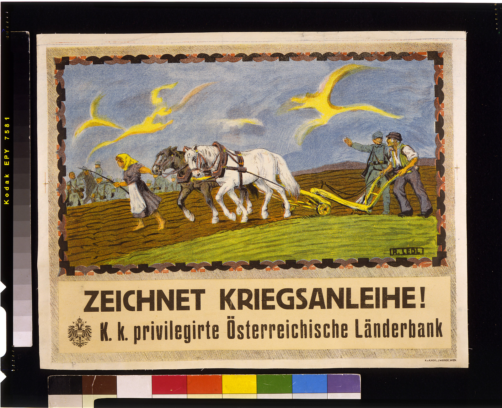 Zeichnet Kriegsanleihe! / R. Lendl., Wien : K.u.K. Hofl. J. Weiner, [1918] — vintage poster