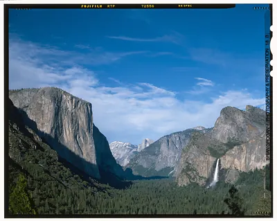 Yosemite Valley with El Capitan and Bridalveil Fall