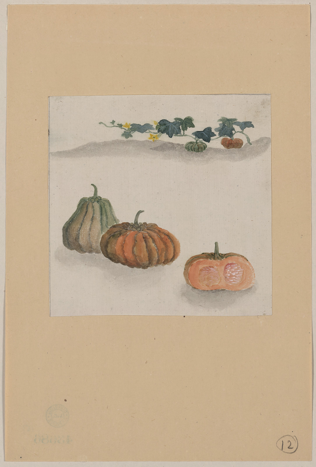 [Japanese drawing], 1750 — historic drawing