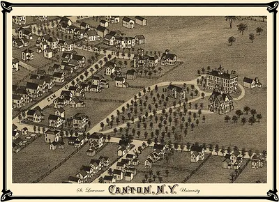 Canton St Lawrence Coll, New York, 1885