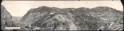 Panoramic view of the Culebra Cut, Panama Canal