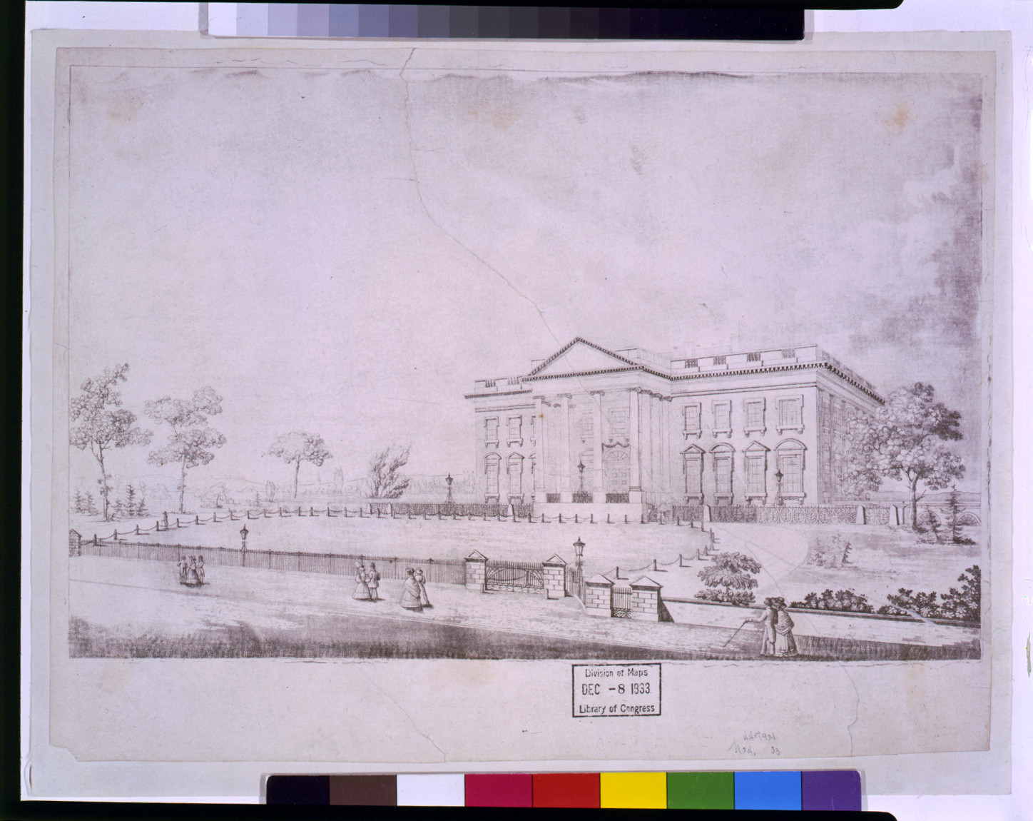 [The White House, Washington, D.C.], [ca. 1840] — historic print