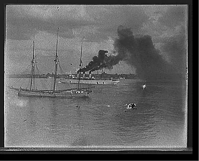 [Detroit River scene, North Land]