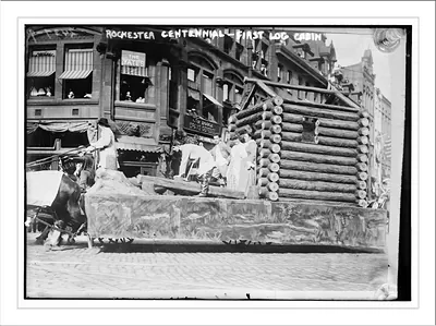 Rochester Centennial - 1st log cabin