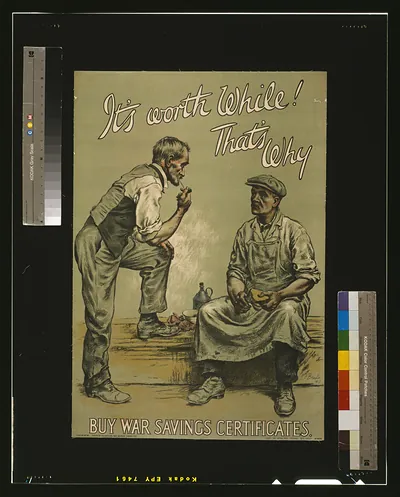 It's worth while! That's why. Buy war savings certificates / G.P. Beadle 1917 ; H.H. Ltd.