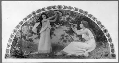Murals in Library of Congress by Chas. Sprague Pearce - Recreation""