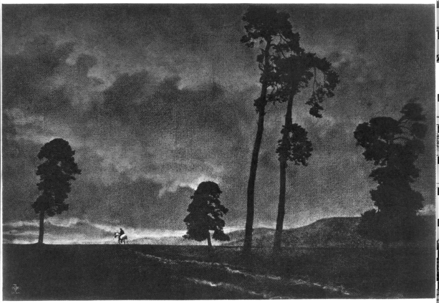 The Solitary Horseman, 1904 — historic print