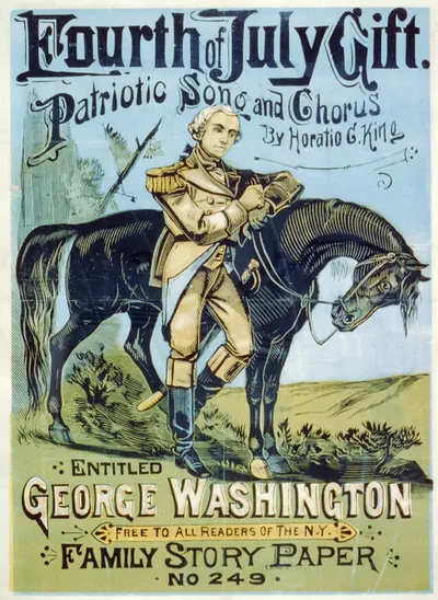Fourth of July Gift. Patriotic Song and Chorus by Horatio G. King, entitled George Washington