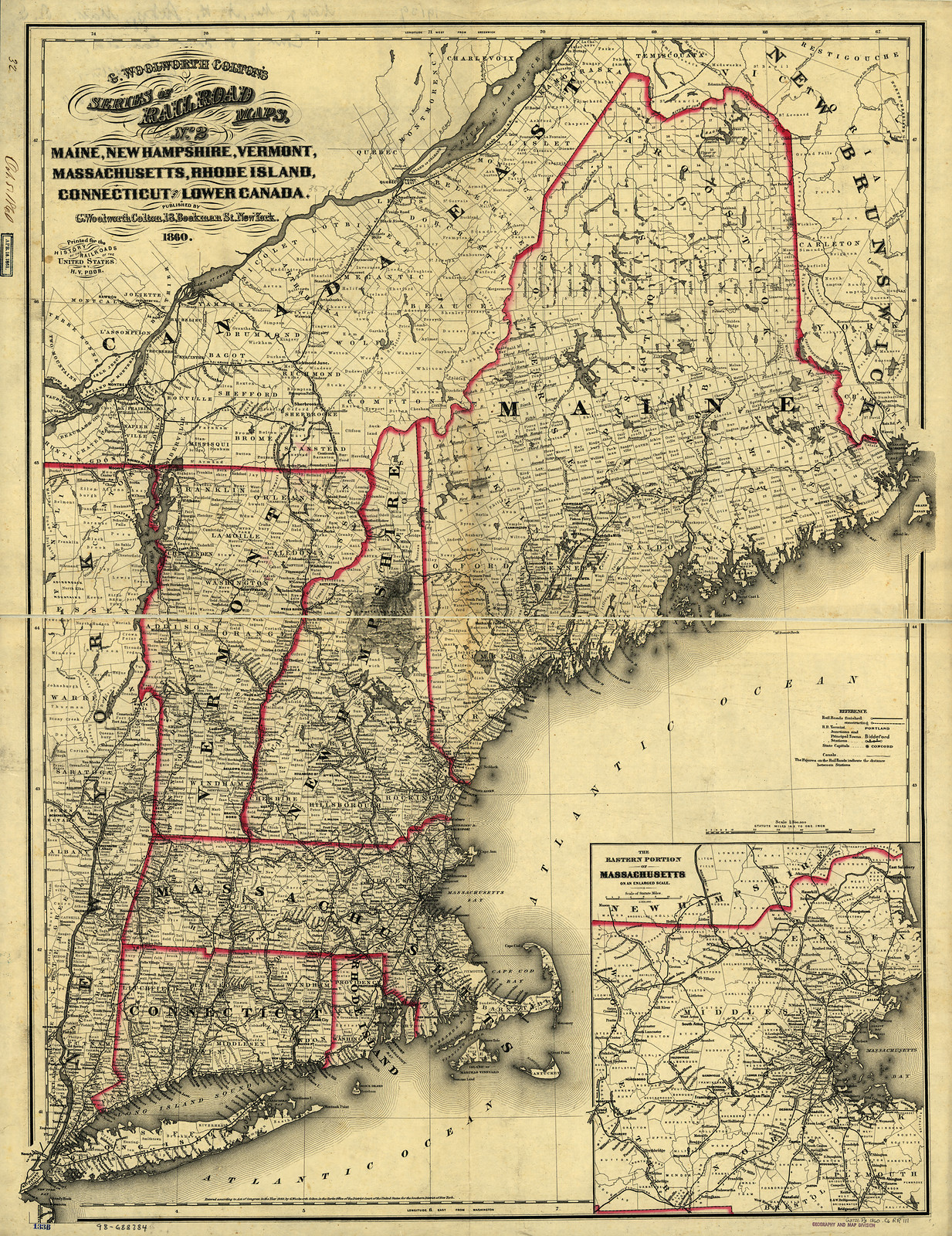 New England, 1860 — historic image