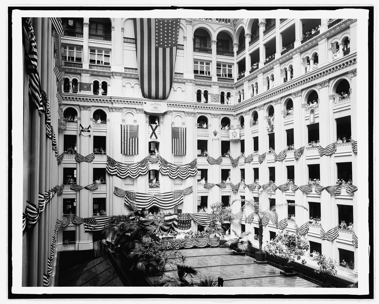 City Post Ofc. Flag day, [between 1910 and 1935] — historic photograph