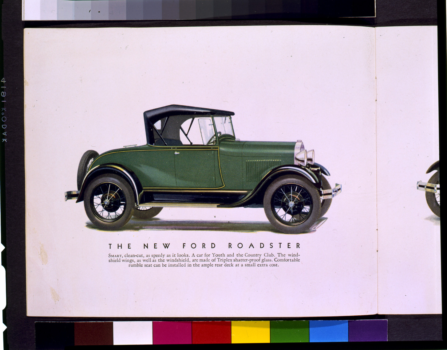 The New Ford roadster, [between 1927 and 1934] — historic print