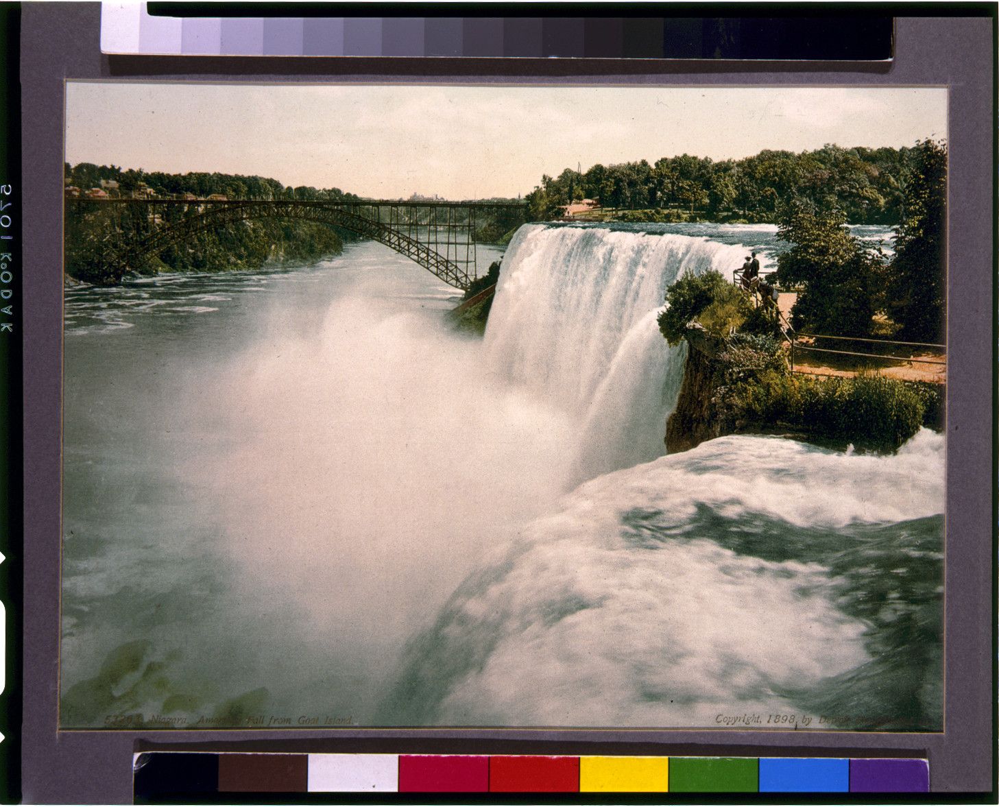 Niagara, American Fall from Goat Island, c1898. — historic print